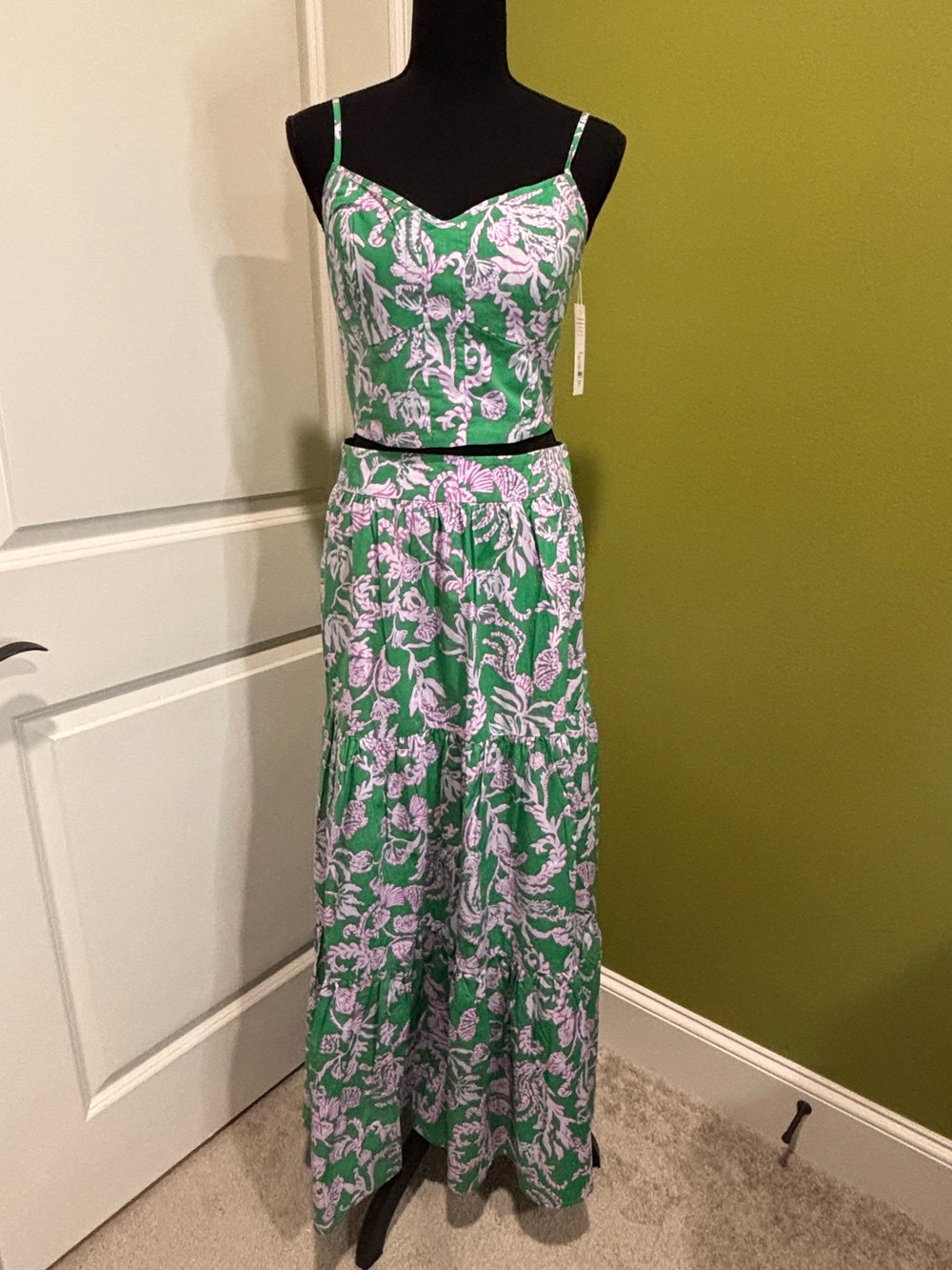 Lilly Pulitzer Winslow Maxi Set Salty Sandbar Size 6 NWT
